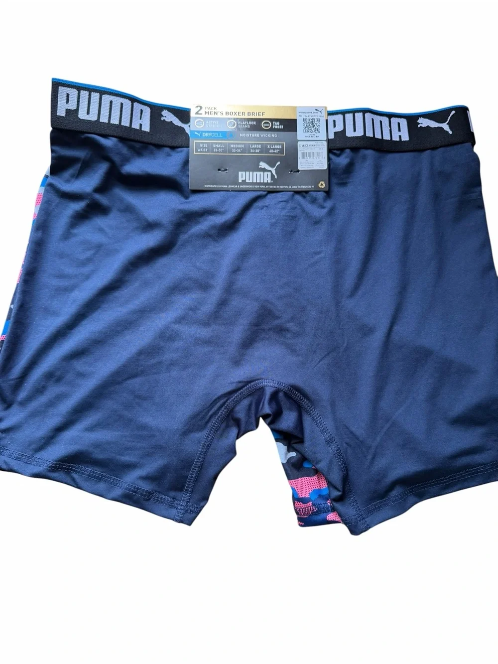 Puma Men’s Performance Boxer Briefs - Blue & Pink Camo 2 pack